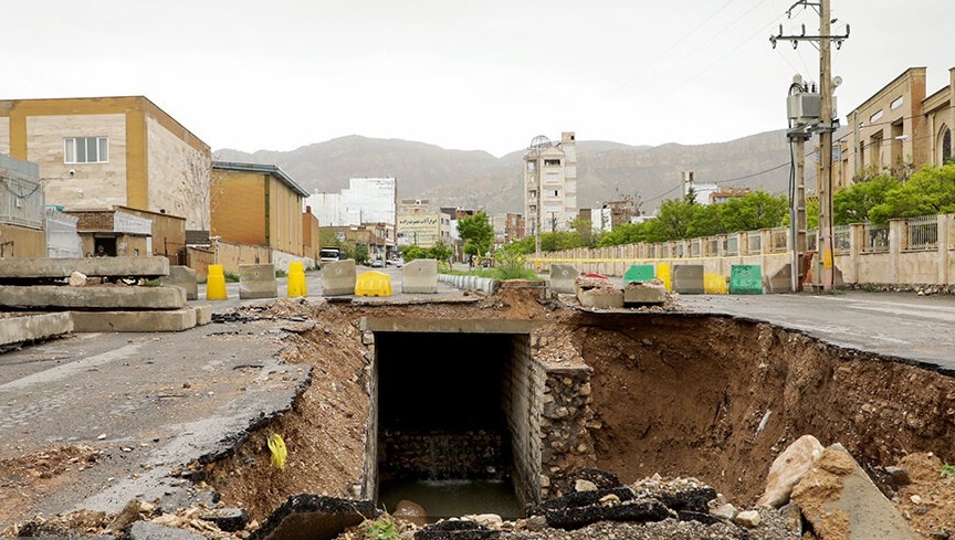 خسارت 60 میلیارد ریالی بارش‌ها به سیلبند بلوار صنایع ایلام