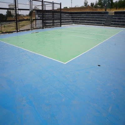 احداث زمین والیبال در پارک ارم، در راستای ارتقای ورزش شهروندی