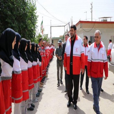 حضور 50 امدادگر همدانی در مسیر خدمت‌رسانی به زوار کربلا