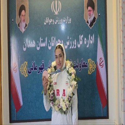 مدالم را تقدیم دختران سخت‌کوش وطنم می‌کنم