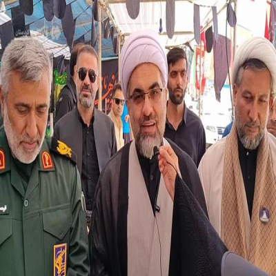 بازدید مسئول نمایندگی ولی فقیه در سپاه کردستان از مواکب باشماق