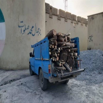 یک‌ونیم تُن چوب قاچاق در شهرستان کامیاران کشف و ضبط شد